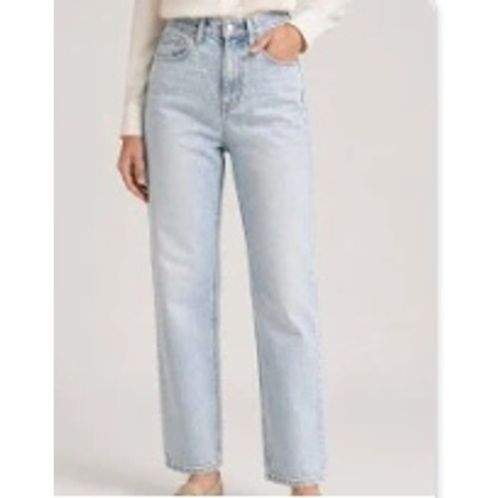 Madewell The Perfect Vintage Jean Light Wash High Rise Straight Leg Denim 24